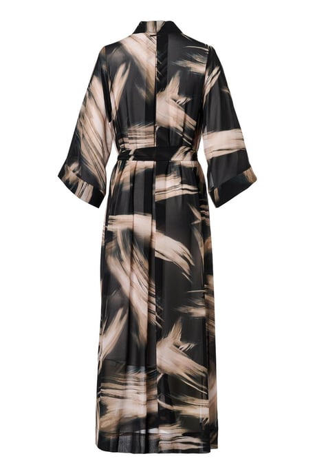 Isla-Print-Kaftan Schwarz/Cremeweiß - Image 5