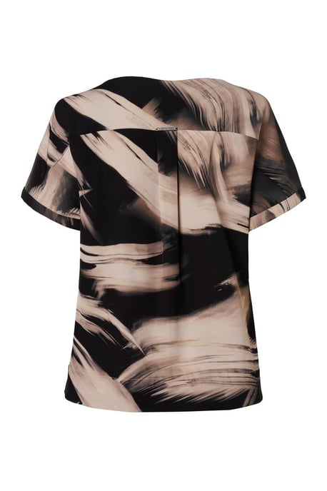 Macy Print Top Schwarz/Cremeweiß - Image 5