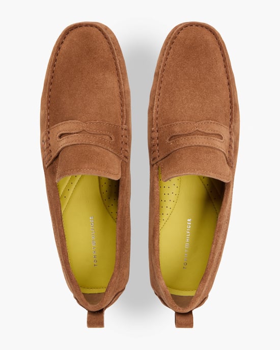 Tommy Hilfiger Core Hilfiger Herren Wildlederfahrer - Coconut Grove Wildlederfahrer in Tan - Image 4