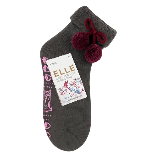 1 Paar Damen Wolle-Mix Schlüpfsocken mit Pom Pom - Warm, weich, gemütlich, komfortabel - Image 2
