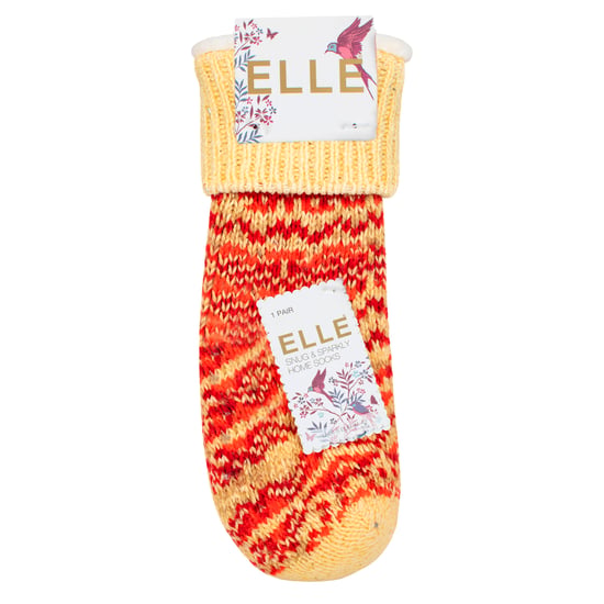 1 Paar Damen Chunky Fair Isle Mokassinsocken mit rutschfester Sohle - Warme Wintersocken - Image 2
