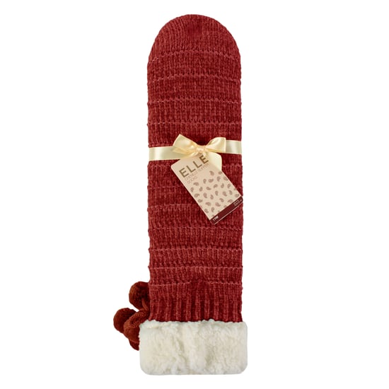 1 Paar Damen Chenille Hausschuh-Socken mit Mokassinsohle - Weicher, gemütlicher Komfort - Image 2