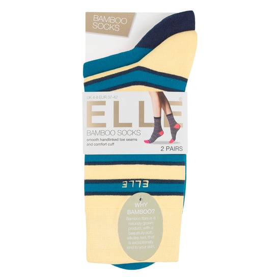2er Pack Damen Streifen- und Baumwollsocken - Weicher, atmungsaktiver Alltagskomfort - Image 2