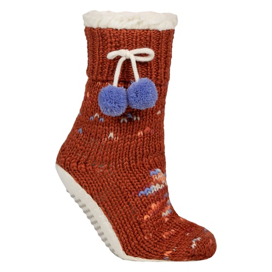 1 Paar Damen Chunky Sherpa gefütterte gemütliche Mokassins mit Pom Pom - Warmer Komfort - Image 1