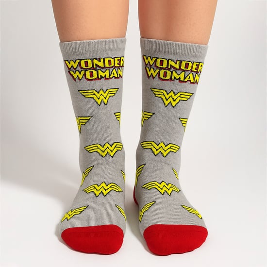 3 Paar Damen Baumwoll-Socken mit Wonder Woman-Muster - Bequeme Socken - Image 5