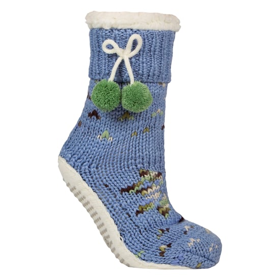 1 Paar Damen Chunky Sherpa gefütterte gemütliche Mokassins mit Pom Pom - Warmer Komfort - Image 1