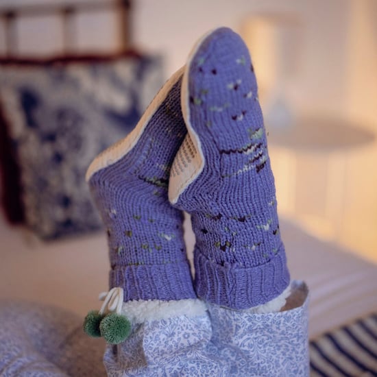 1 Paar Damen Chunky Sherpa gefütterte gemütliche Mokassins mit Pom Pom - Warmer Komfort - Image 3