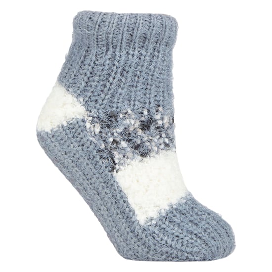1 Paar Damen Sherpa gefütterte Hausschuhsocken - Warm, plüschig, gemütlicher Komfort für drinnen - Image 1