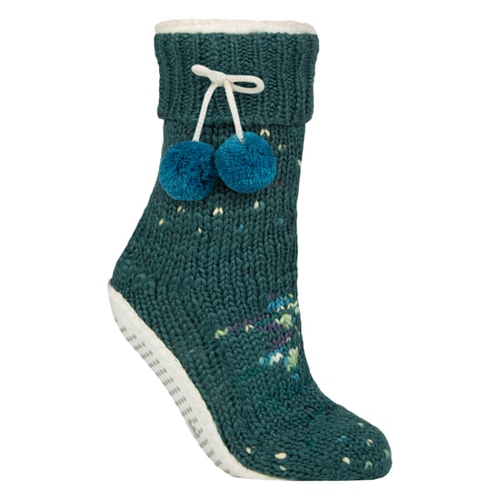 1 Paar Damen Chunky Sherpa gefütterte gemütliche Mokassins mit Pompom - Wärme & Komfort - Image 1