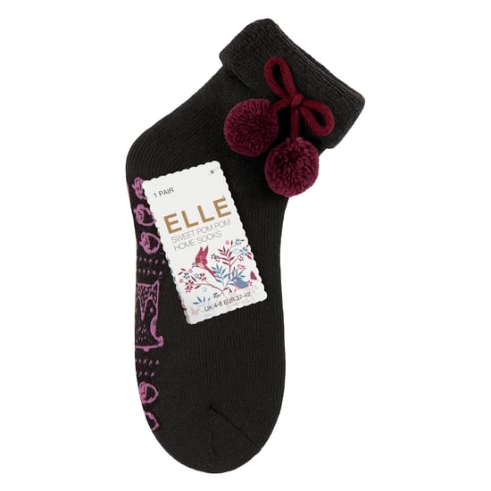 1 Paar Damen Wolle-Mix Slipper-Socken mit Pom Pom - Warm, weich, gemütlich, komfortabel - Image 2