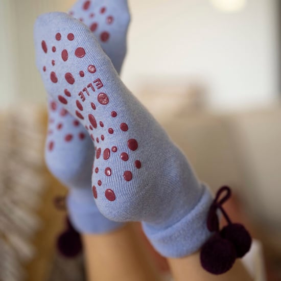 1 Paar Damen Wolle-Mix Slipper-Socken mit Pom Pom - Warm, weich, gemütlich, komfortabel - Image 3