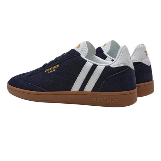 Patrick - "Lyon" Sneaker für Herren, Wildleder, Cupsohle (Marine/Weiß/Gummi Rosa) - Image 2