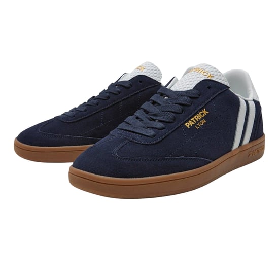 Patrick - "Lyon" Sneaker für Herren, Wildleder, Cupsohle (Marine/Weiß/Gummi Rosa) - Image 3