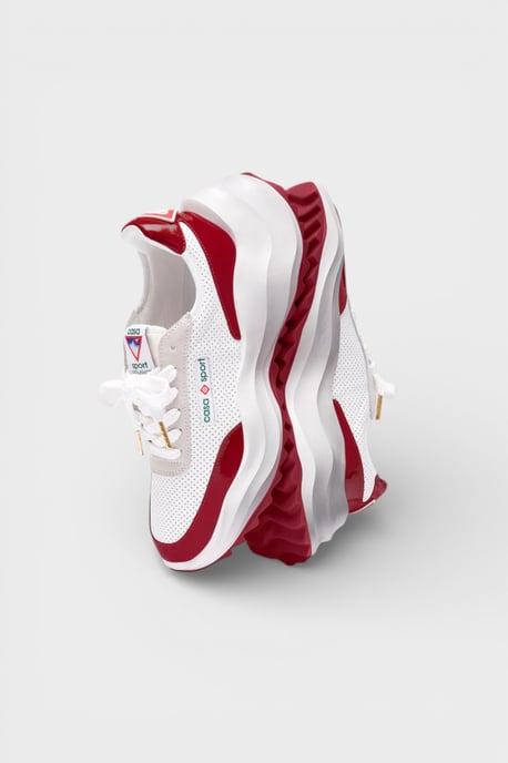 Casablanca Atlantis Herren Sneaker Weiß/Rot - Image 5