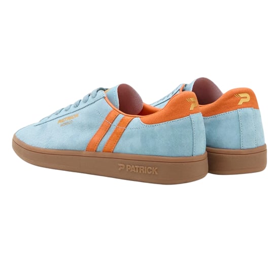 Patrick - "Monaco" Sneaker für Herren, Wildleder, Cupsohle (Hellblau/Orange) - Image 2