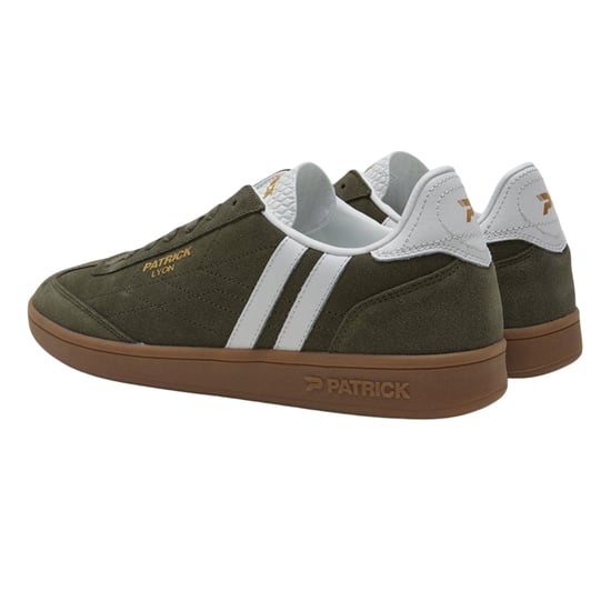 Patrick - "Lyon" Sneaker für Herren, Wildleder, Cupsohle (Oliv/Gummi Rosa) - Image 3
