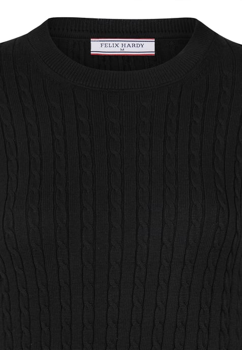Pullover Zopfmuster Pullover Mit Rundhals - Image 2