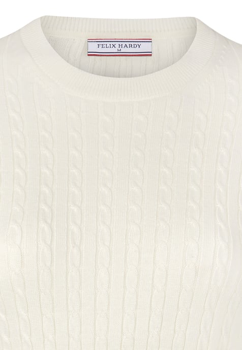 Pullover Zopfmuster Pullover Mit Rundhals - Image 2