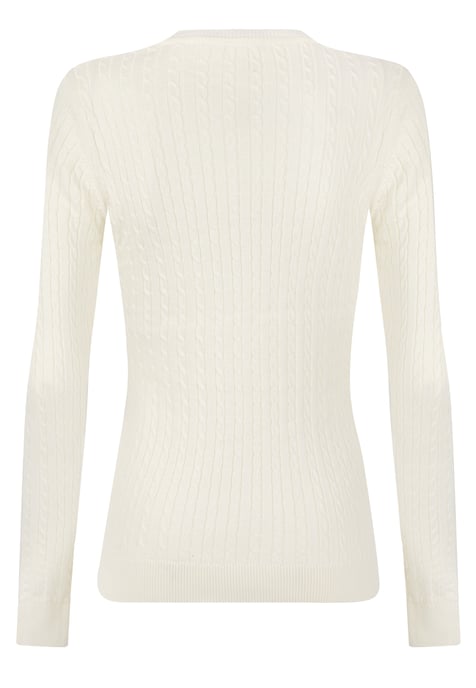 Pullover Zopfmuster Pullover Mit Rundhals - Image 3