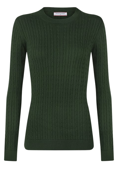 Pullover Zopfmuster Pullover Mit Rundhals - Image 1