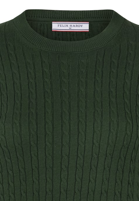 Pullover Zopfmuster Pullover Mit Rundhals - Image 2
