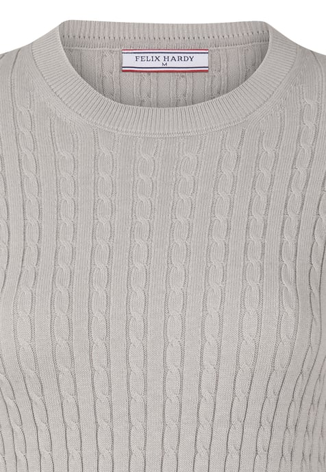 Pullover Zopfmuster Pullover Mit Rundhals - Image 2
