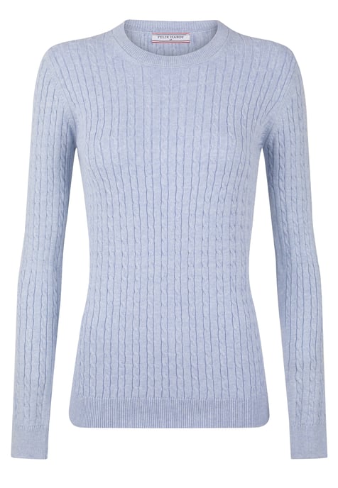 Pullover Zopfmuster Pullover Mit Rundhals - Image 1