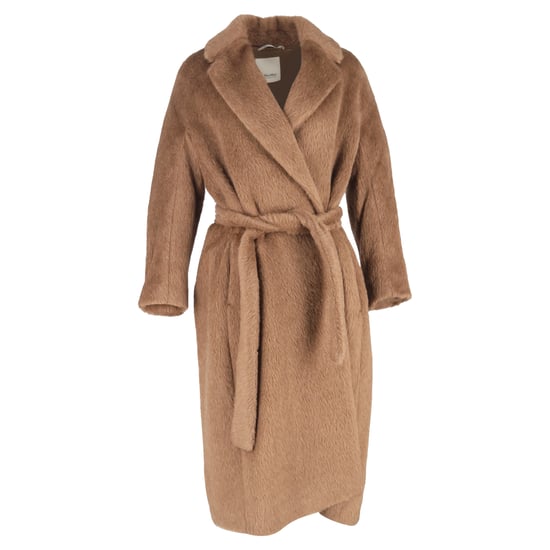 Max Mara Borbone zweireihiger Teddy-Mantel aus braunem Alpaka - Image 1