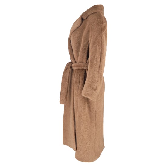 Max Mara Borbone zweireihiger Teddy-Mantel aus braunem Alpaka - Image 2