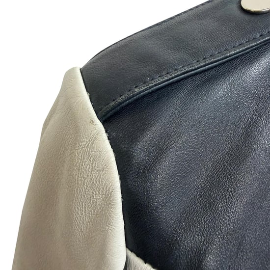Maje Zweifarbige Jacke aus schwarzem Polyester - Image 3