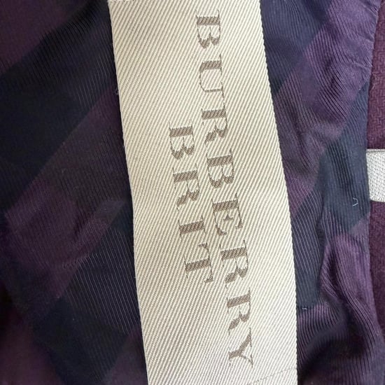 Burberry Brit Einreiher-Kurzmantel aus burgunderroter Wolle - Image 5