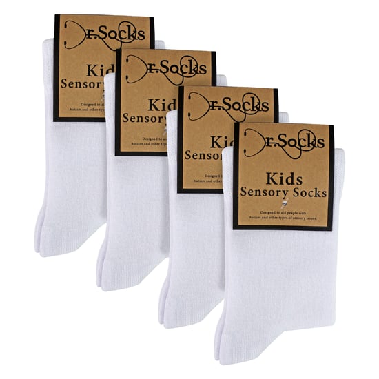 4er Pack Kinder Jungen Mädchen Bambus Sensorik Socken Weich Atmungsaktiv Bequeme Passform - Image 2
