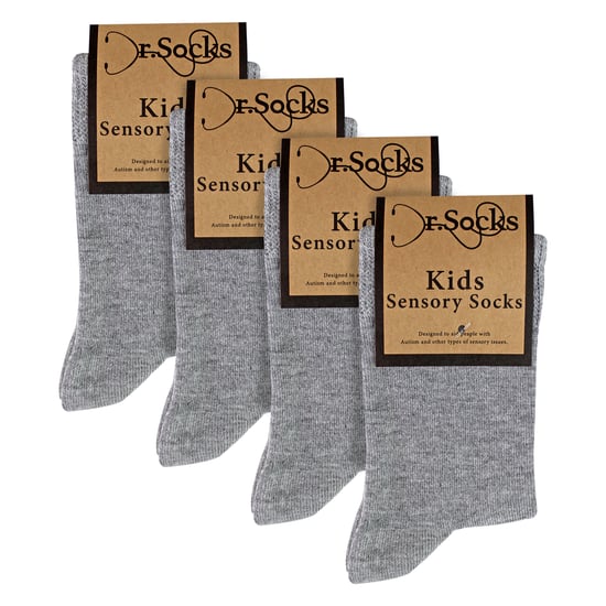4er-Pack Kinder Jungen Mädchen Bambus Sensorik-Socken Weich Atmungsaktiv Komfortable Passform - Image 2