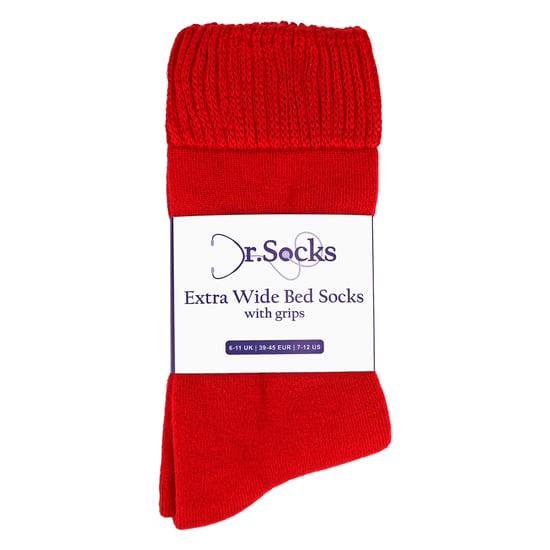 Herren Extra Breite Winterbett-Socken mit Grips | Rutschfeste Thermo-Schlafsocken - Image 2