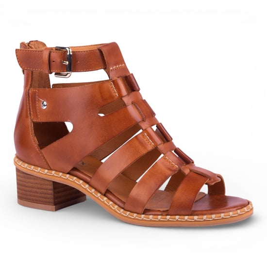 Pikolinos Damen-Gladiator-Sandalen aus braunem Leder mit Blockabsatz - Blanes - Image 3