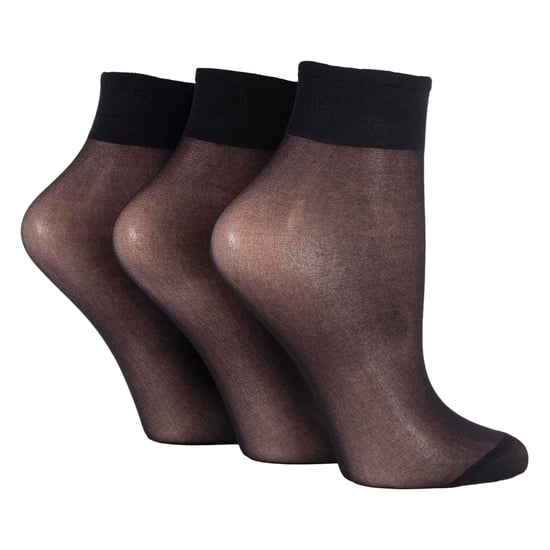 3er-Pack Damen 15 Denier 100% Nylon Knöchelstrümpfe - Transparent Leichter Komfort - Image 1