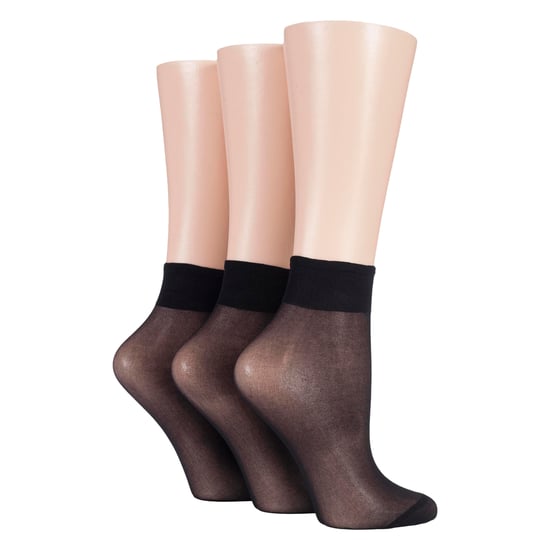 3er-Pack Damen 15 Denier 100% Nylon Knöchelstrümpfe - Transparent Leichter Komfort - Image 3