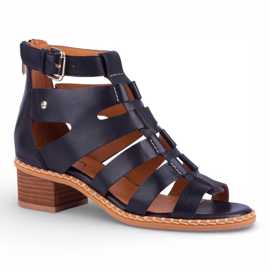 Pikolinos Damen-Gladiator-Sandalen aus schwarzem Leder mit Blockabsatz - Blanes - Image 3