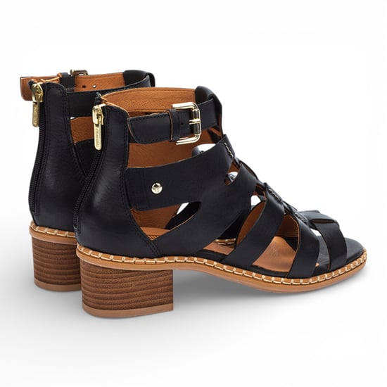 Pikolinos Damen-Gladiator-Sandalen aus schwarzem Leder mit Blockabsatz - Blanes - Image 5