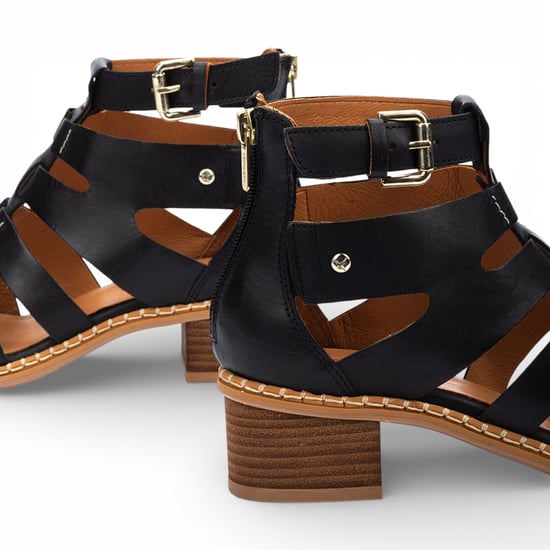Pikolinos Damen-Gladiator-Sandalen aus schwarzem Leder mit Blockabsatz - Blanes - Image 6