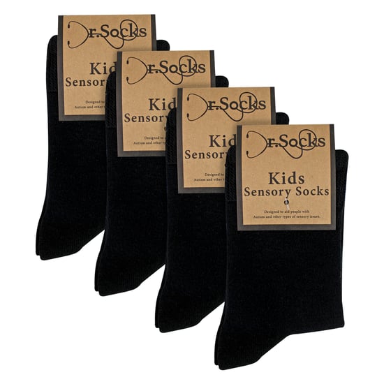 4er Pack Kinder Jungen Mädchen Bambus Sensorische Socken Weich Atmungsaktiv Komfortable Passform - Image 2