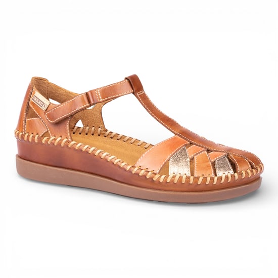 Pikolinos Damen-Keilsandalen aus braunem Leder - Cadaques - Image 3