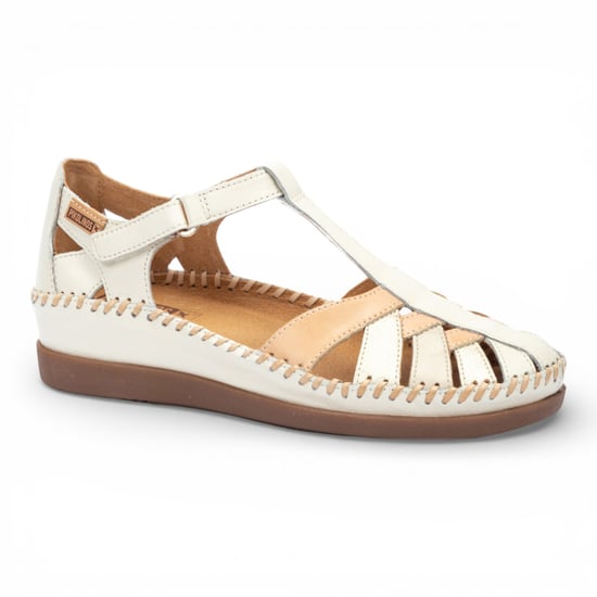 Pikolinos Damen-Keilsandalen aus weißem Leder - Cadaques - Image 3