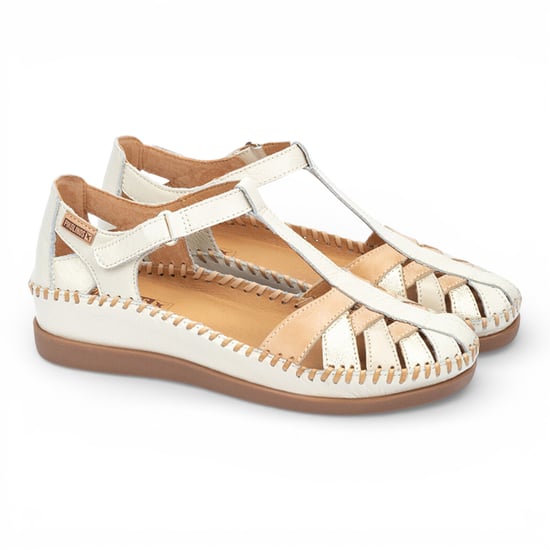 Pikolinos Damen-Keilsandalen aus weißem Leder - Cadaques - Image 4