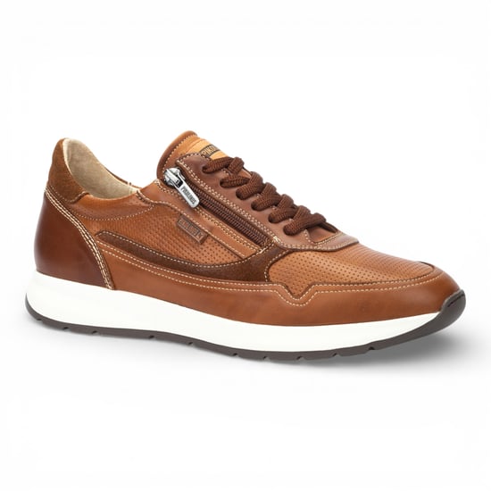 Pikolinos Herren-Sneaker aus braunem Leder, bequem und tragbar - Getafe - Image 3