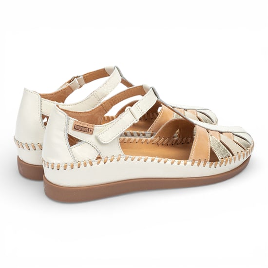 Pikolinos Damen-Keilsandalen aus weißem Leder - Cadaques - Image 5