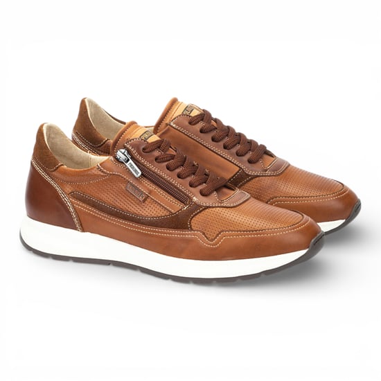 Pikolinos Herren-Sneaker aus braunem Leder, bequem und tragbar - Getafe - Image 4