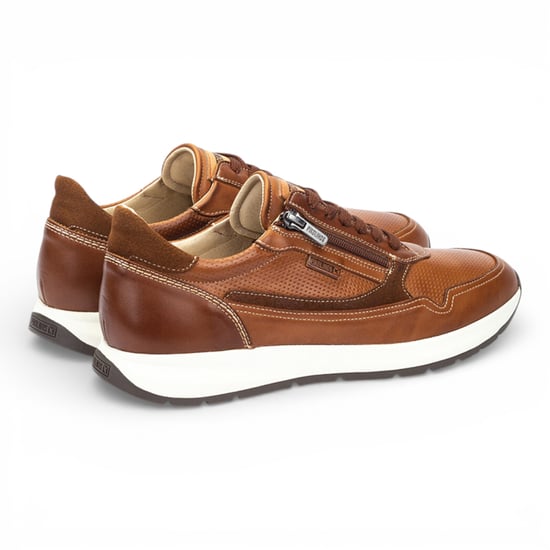 Pikolinos Herren-Sneaker aus braunem Leder, bequem und tragbar - Getafe - Image 5