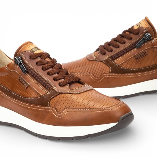 Pikolinos Herren-Sneaker aus braunem Leder, bequem und tragbar - Getafe - Image 6
