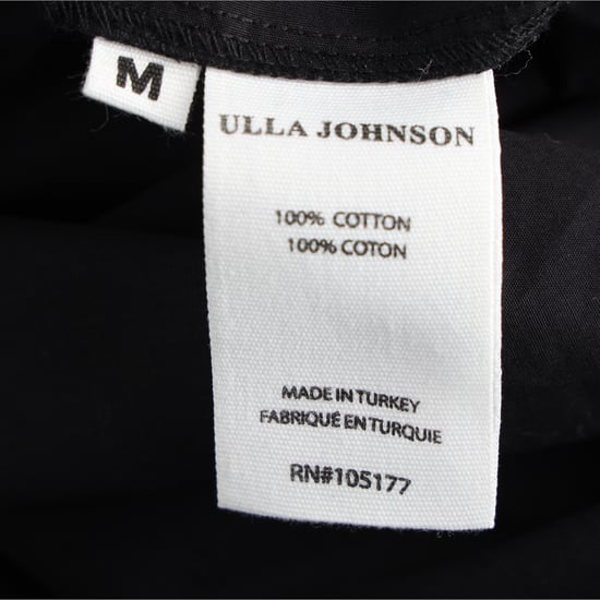 Ulla Johnson Cintia Midikleid mit Puffärmeln aus schwarzer Baumwolle - Image 5